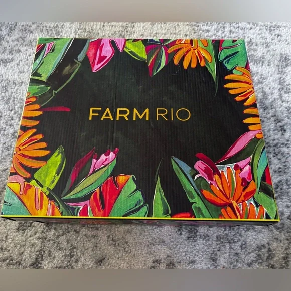 NWT FARM Rio Scarf Espadrilles Size: 8.5 New with box - Picture 4 of 11